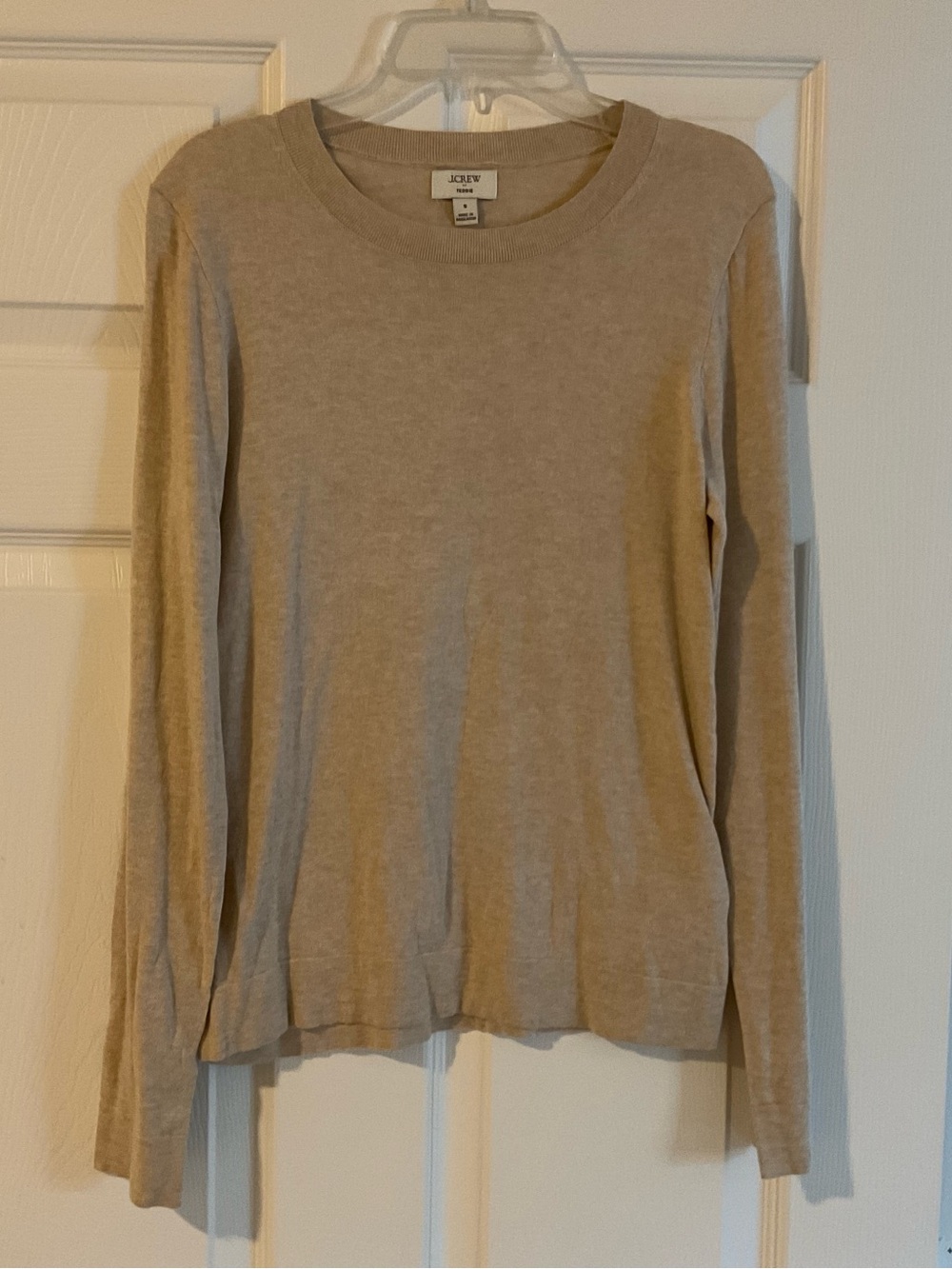 J. Crew Long Sleeve Teddie Sweater Light Beige